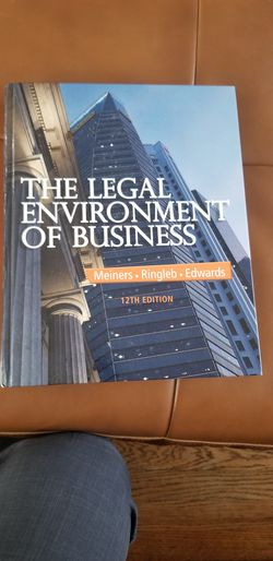 Legal enviorment of business textbook
