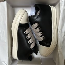 Rick Owens | Black Hollywood Jumbolaced Low top