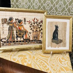 Framed Pair Egyptian Art 