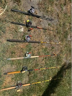 Vintage Penn fishing poles