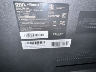 onn. 55” Class 4K UHD (2160P) LED Roku Smart TV HDR (100012586) 
