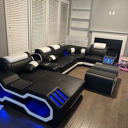 Sectional Couch With Lights And Speakers 