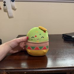 Squishmallows Food Gideon Green Guacamole With Tortilla Chip Soft Cuddle Plush