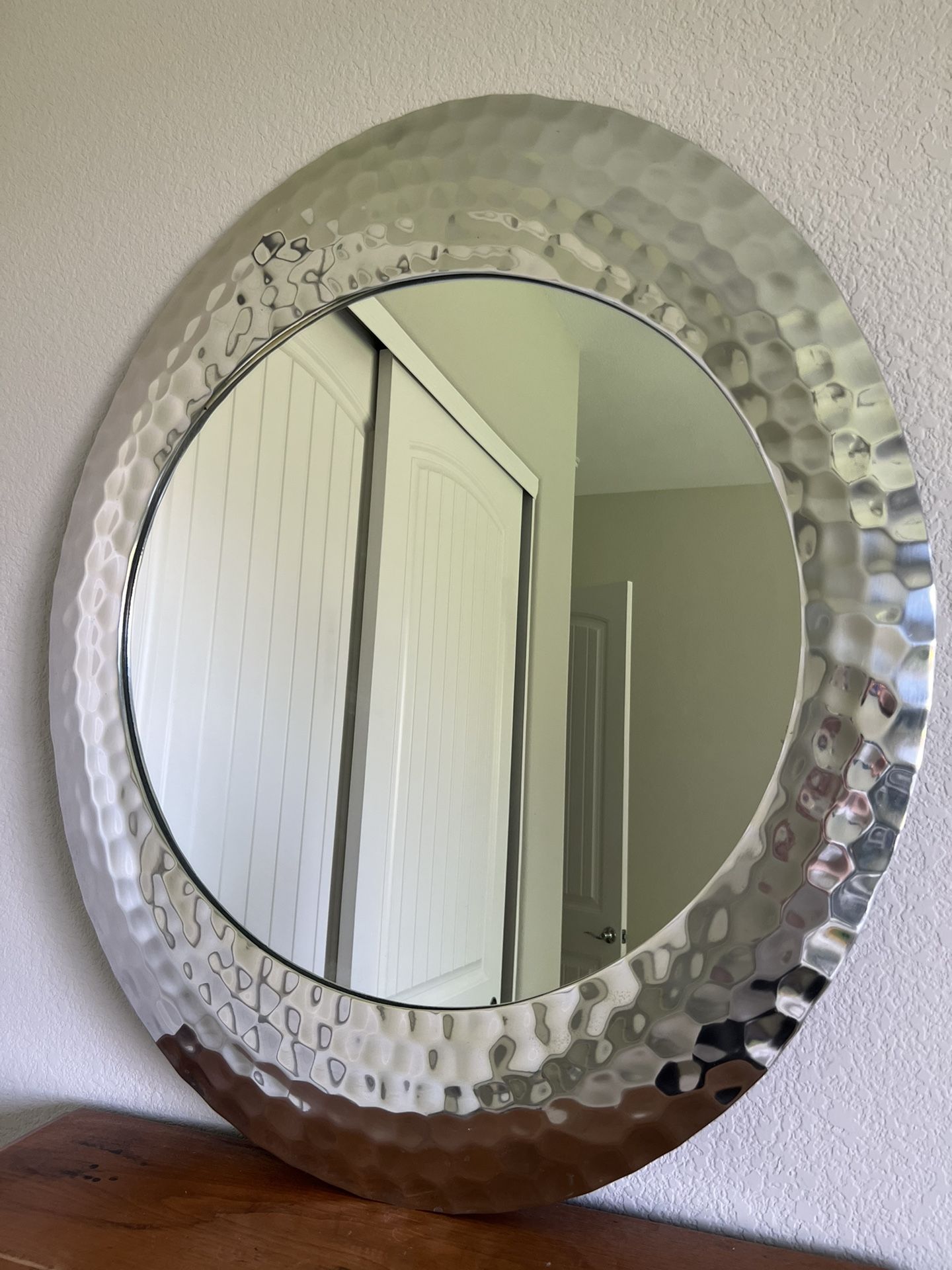 Pier 1 Imports Silver Oval Mirror