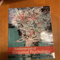 Fundamentals Of Abnormal Psychology .Book ,college