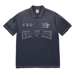 Supreme True Religion Appliqué Polo Navy & Black