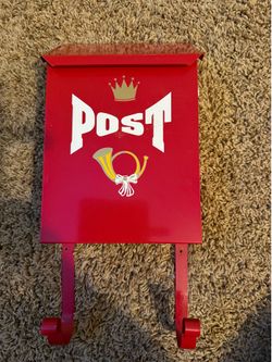 Vintage Mid Century Wall Mount Porch Mailbox / Newspaper Holder Mail Box