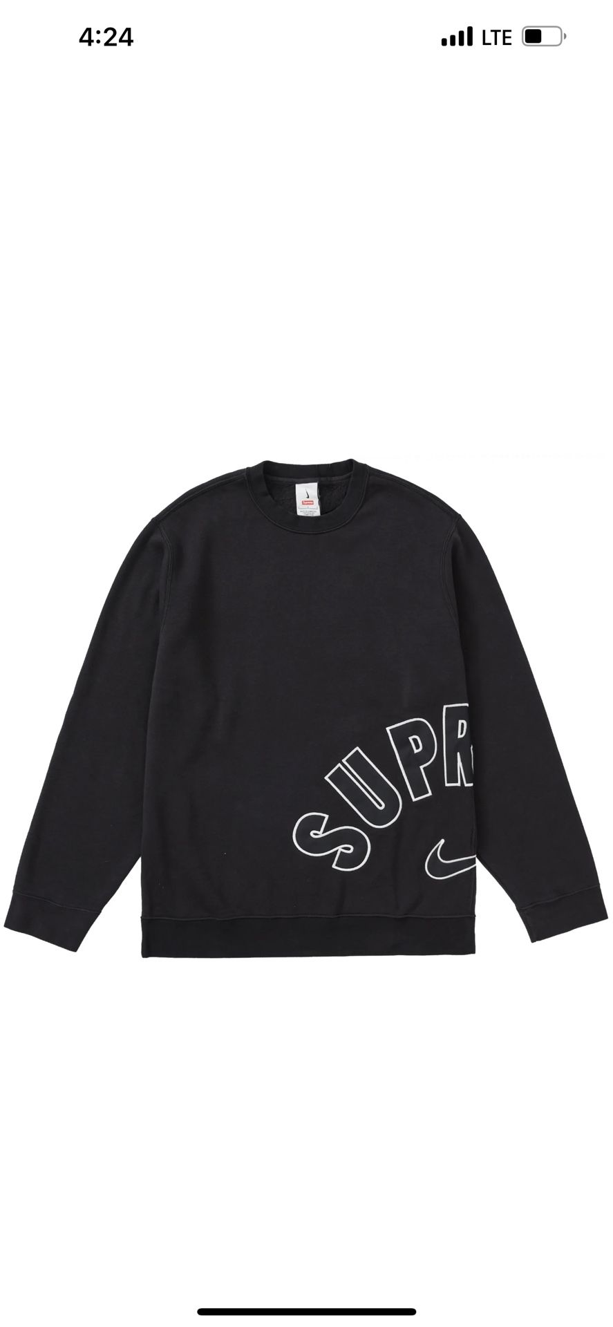 Supreme Nike Arc Crewneck Black (SS22) Size XL