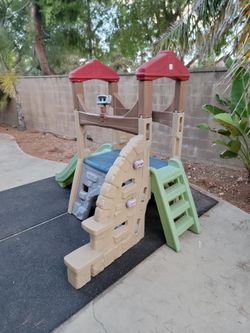 Kids Outdoor Plastic Castle Playset - Step 2
