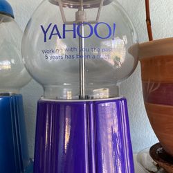 Rare Yahoo Purple Gumball Machine
