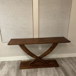 Catelynn 57” Solid Wood Console Table – Like New