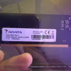 DDR5 Pc Gaming Ram Stick 16GB