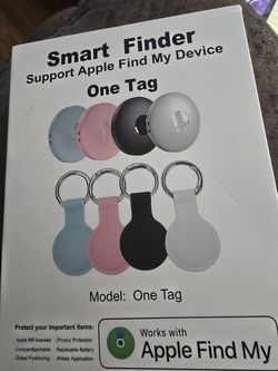 Air Tracker Tags-4 Pack Work with Apple Find My (iOS Only): Bluetooth Tracker...