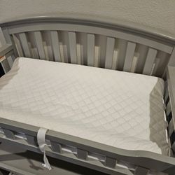 Gray Baby Changing Table