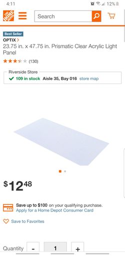 Acrylic Micro Prism Frost 2 ft. x 4 ft. Lay-in Ceiling Light Panel