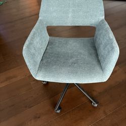 Blue Fabric Desk Chair