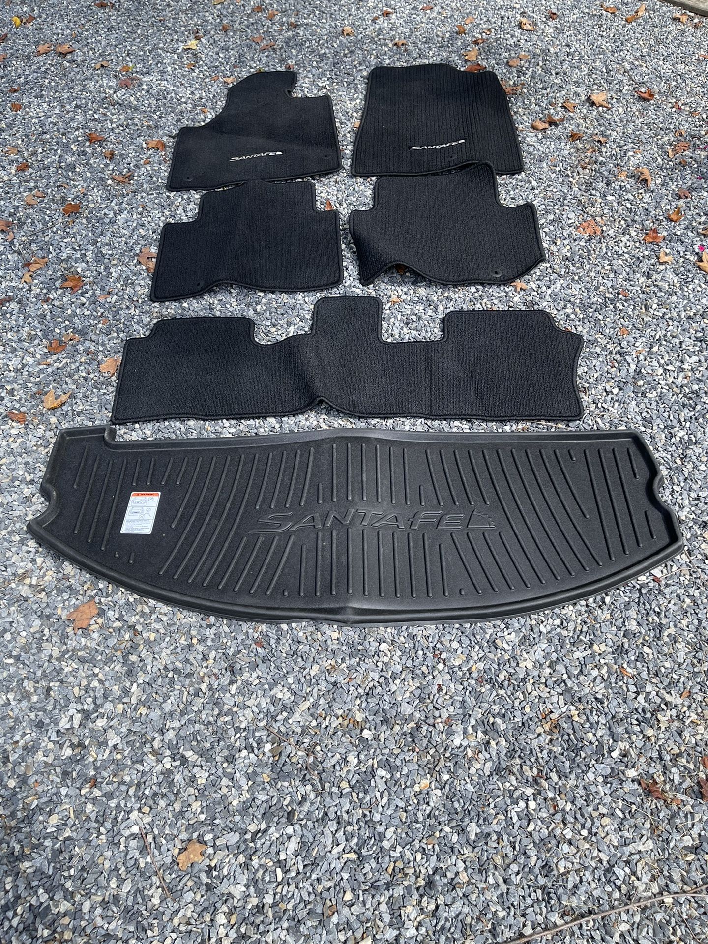 2017 Hyundai Sante Fe Mats for 7 Passenger