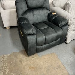 40.6 in. W Gray Green Oversize Power Lift Recliner Chair with Massage and Heating