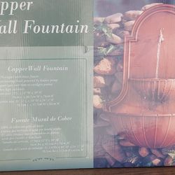 New Copper Fountain