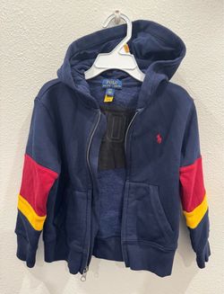 Polo Ralph Lauren Boy's Full Zip Hoodie Sweatshirt 2T Toddler Jacket Sweater