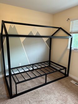 Twin size A frame bed