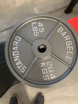 New Set of 45 and 35 Barbell plate
