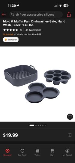 Gourmia silicone air fryer accessories