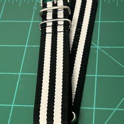 Black & White Watchband - Brand New Unused 