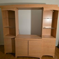 Entertainment Center With Lights 