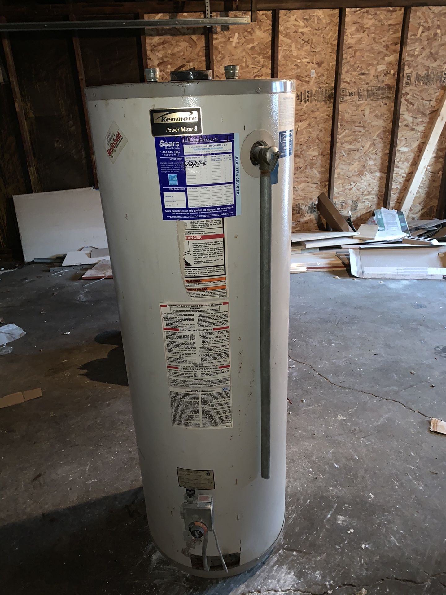 Kenmore Power Miser 8. Water heater/boiler for Sale in Morton Grove, IL