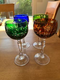 Vintage Nachtmann Bleikristall cut to clear Wine/cordial Gla