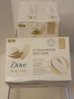 Dove Body Love Eczema-Prone Skin Care Beauty Bar 2-Pack