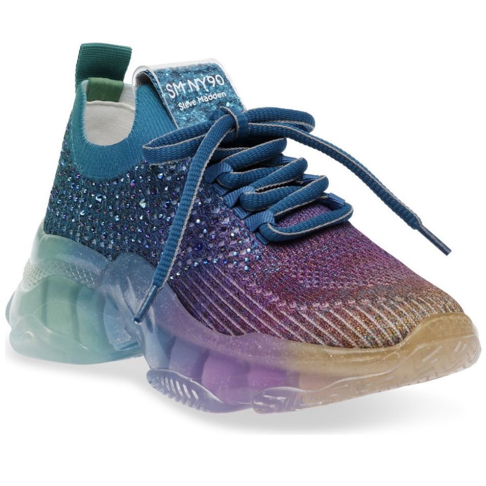 Steve Madden Kids' Multicolor Sneakers With Gemstones Size 3