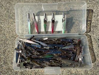 Large Lot of Metal Alligator Clips