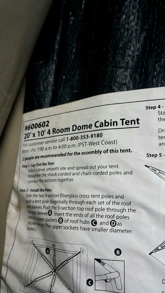 Quest 4 room dome cabin tent #600602