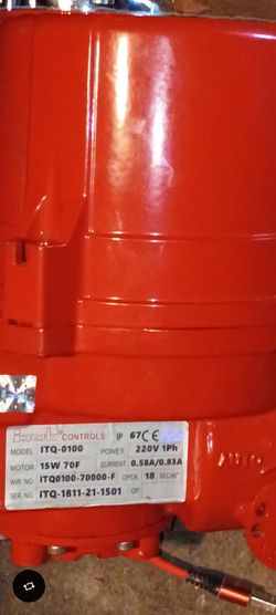 I -Tork controis ITQ-0100 acuator electric valve