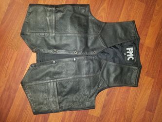 Black Leather Vest