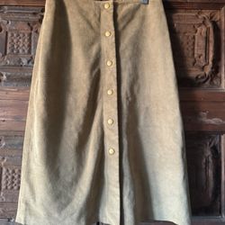 Suede leather skirt - Size S