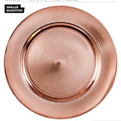 Rose Gold Chargers 