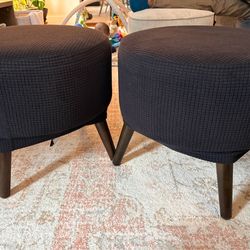 Set of 2 Ottomans/Footstools-$20 total