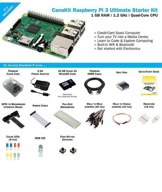 Canakit Raspberry PI 3 Ultimate Kit New Computers & Accessories
