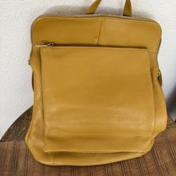 Italian Genuine Leather Womens Backpack Used
