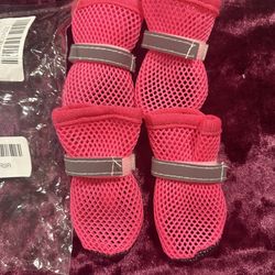 Pink dogs shoes size Small 🐕💗