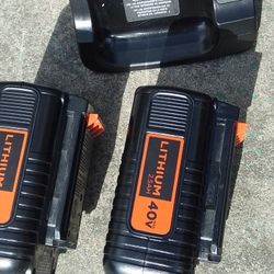 40v Lithium Battery Set Of 2