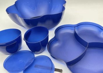 Tupperware Chip N Dip Bowl Veggie Tray Fruit