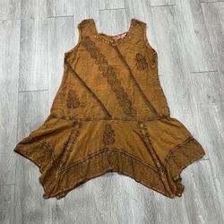 Agan Traders Sunset Tie Dye indie boho free spirit flowy festival dress Tunic XL