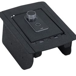 KEREN Center Console Safe Vault - Console Gun Safe Box Compatible with Jeep Grand Cherokee without CD/Dodge Durango 2011-2022, with Fingerprint Lock