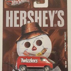2011 HOT WHEELS PREMIUM METAL/METAL REAL RIDERS.  HERSHEYS TWIZZLERS.  1970 DODGE VAN. 
