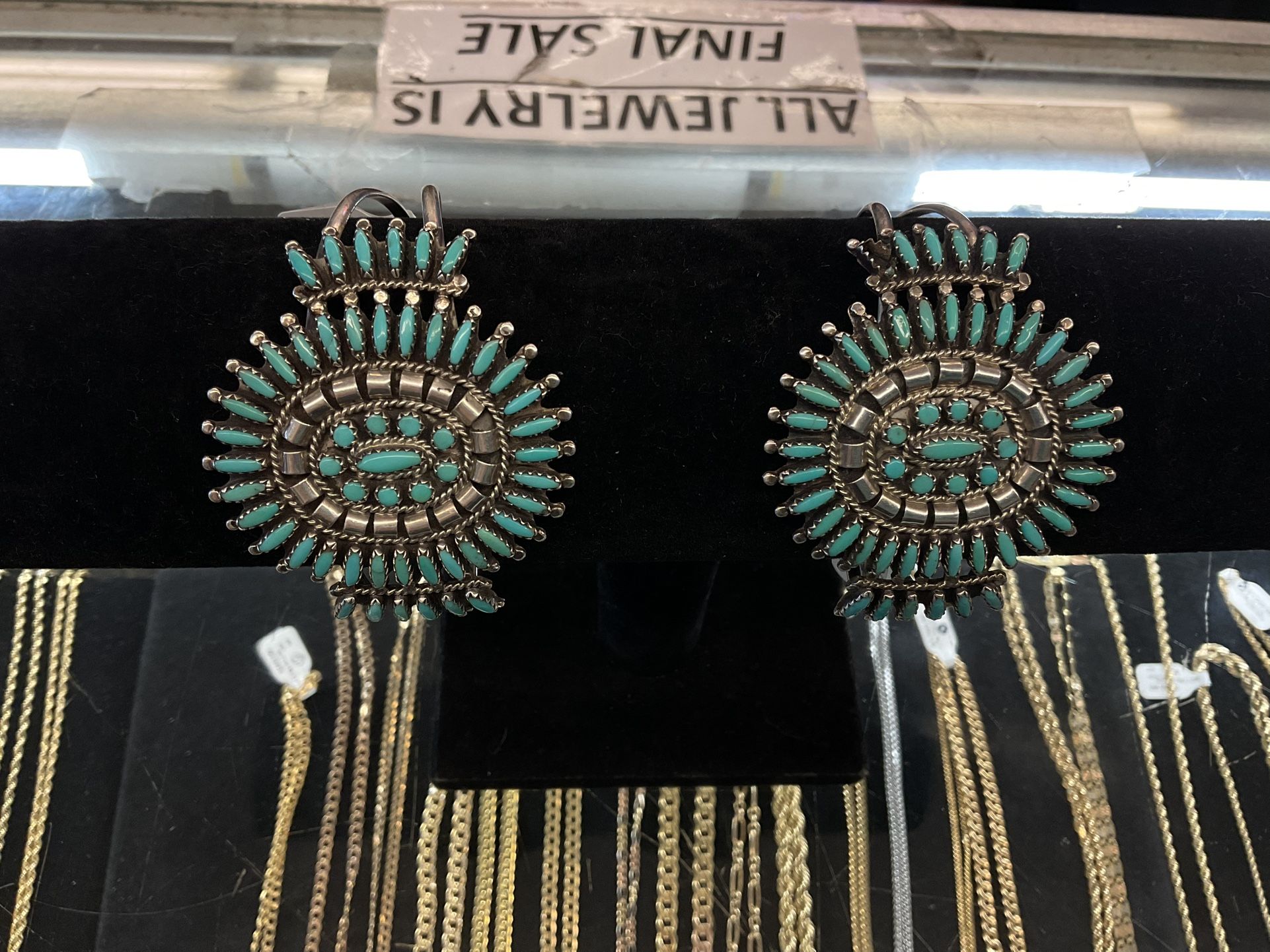 2 Silver Bangle Bracelet With Turquoise 39923-1