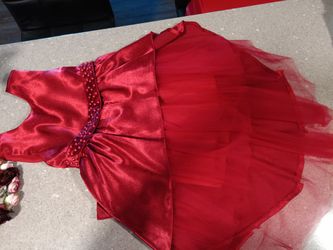 Vestido De Niña 3 Años Color Vino